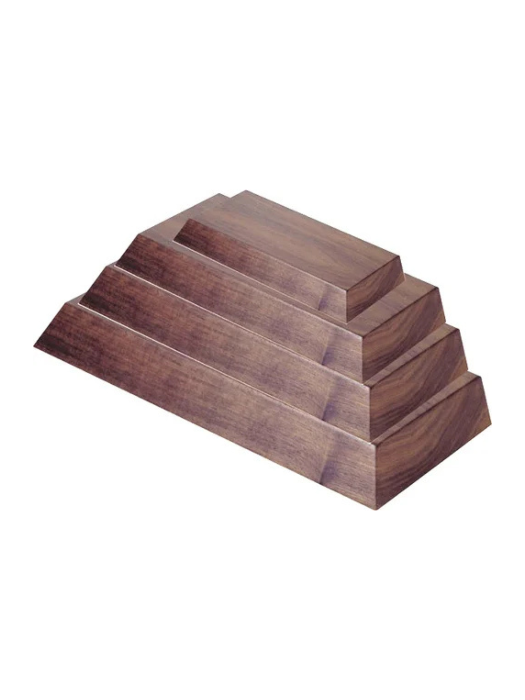 4 tier stacked walnut trophy  base
