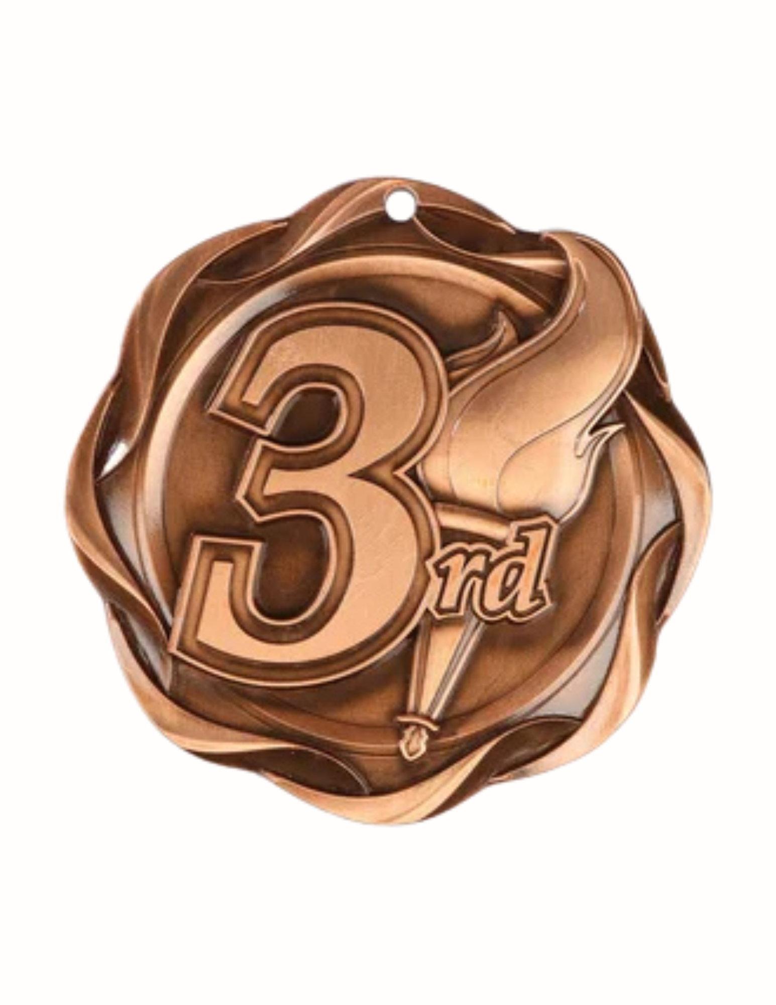 3rd Place Bronze Fusion Medal 3" (Includes Ribbon)
