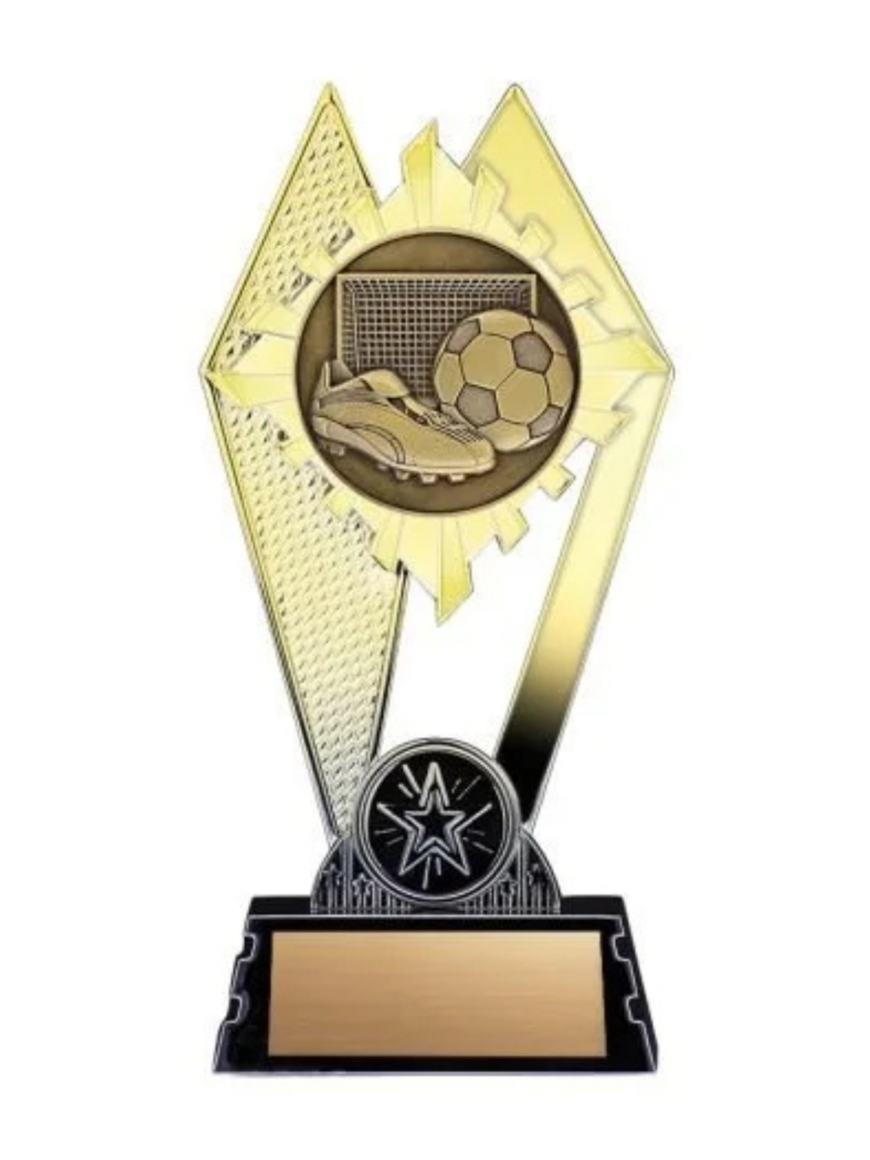Citadel Soccer Trophy- 2 Finishes, 3 Sizes (Includes Engraving)