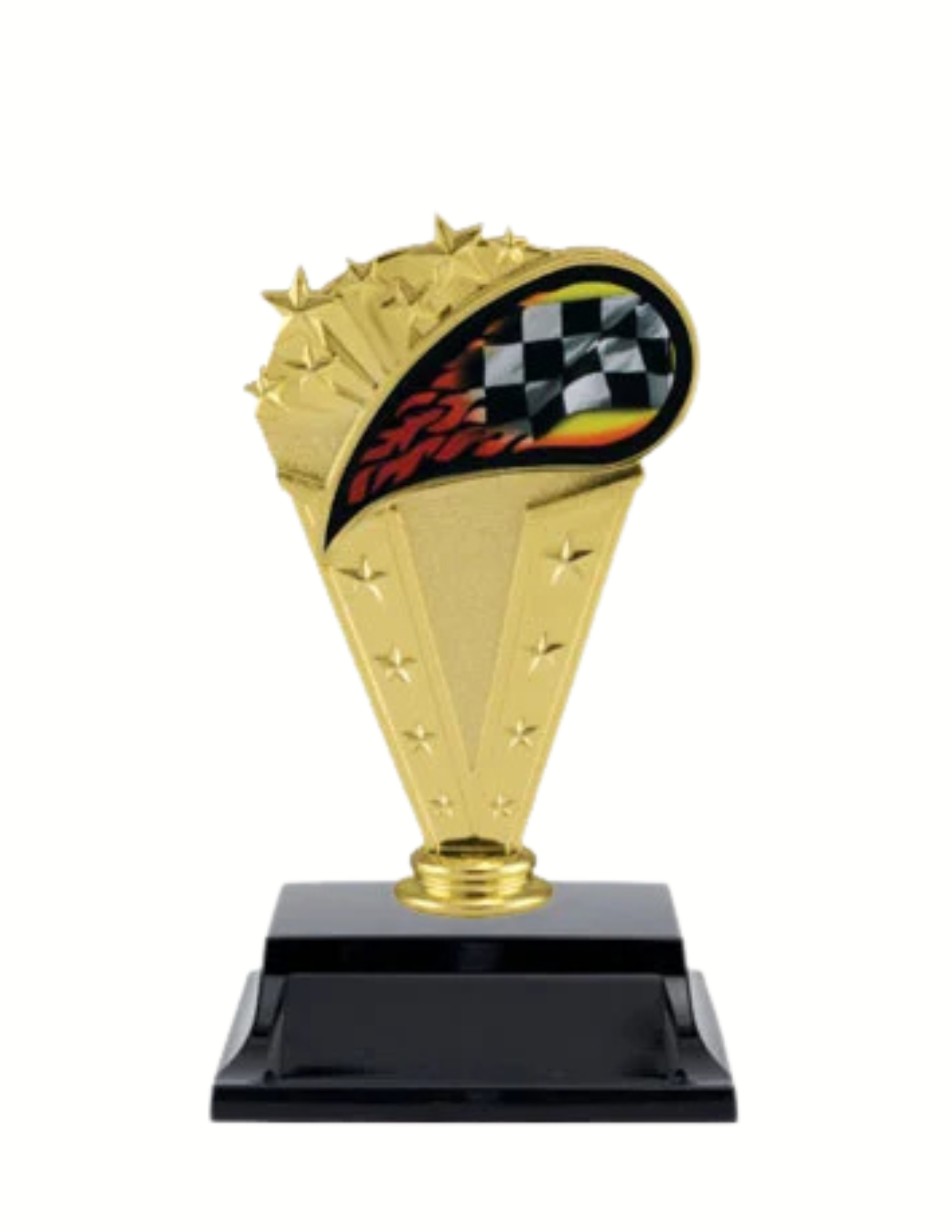 Racing Flag Trophy 7" (Includes Engraving)