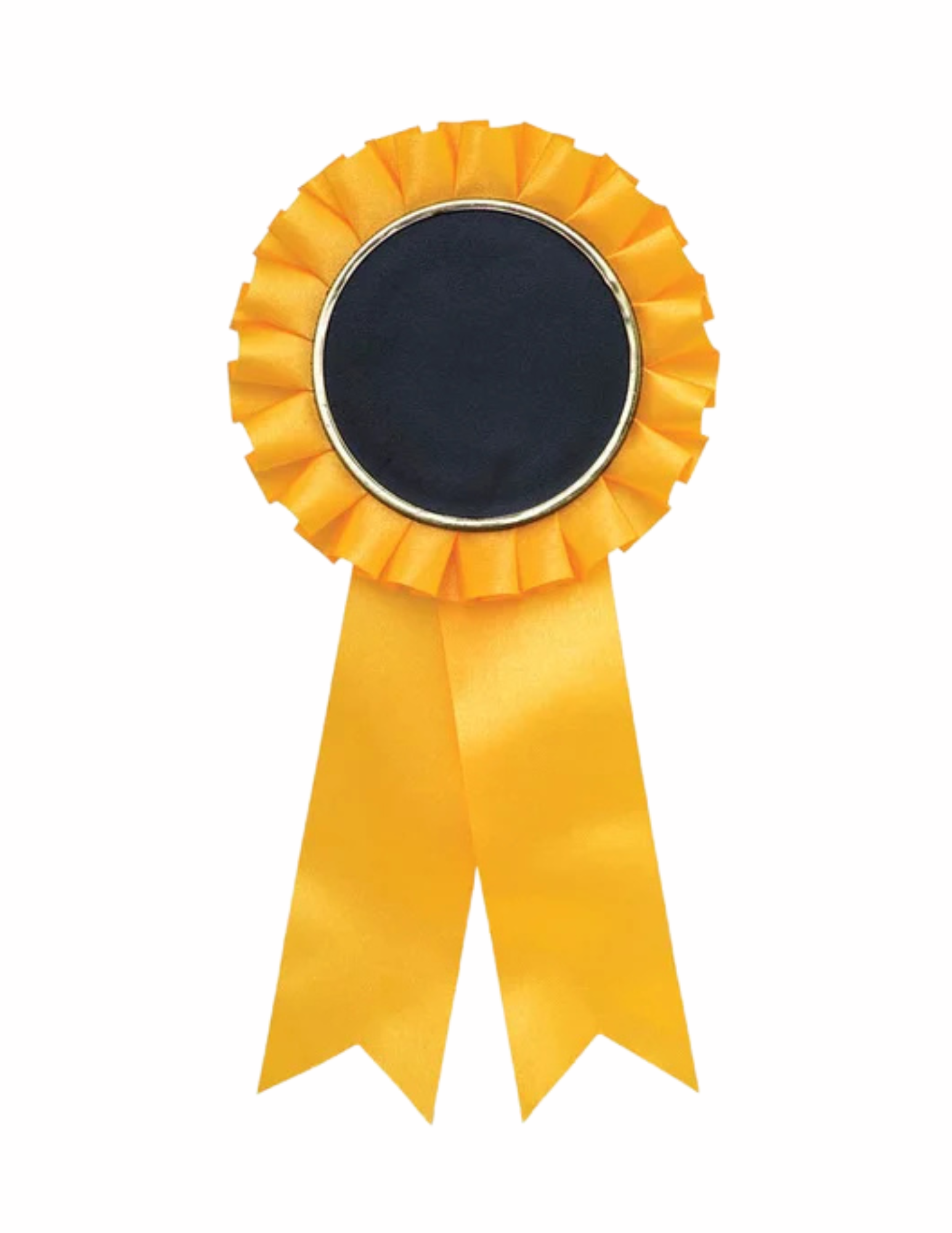 Yellow Rosette 6.5" (with Custom Sticker)