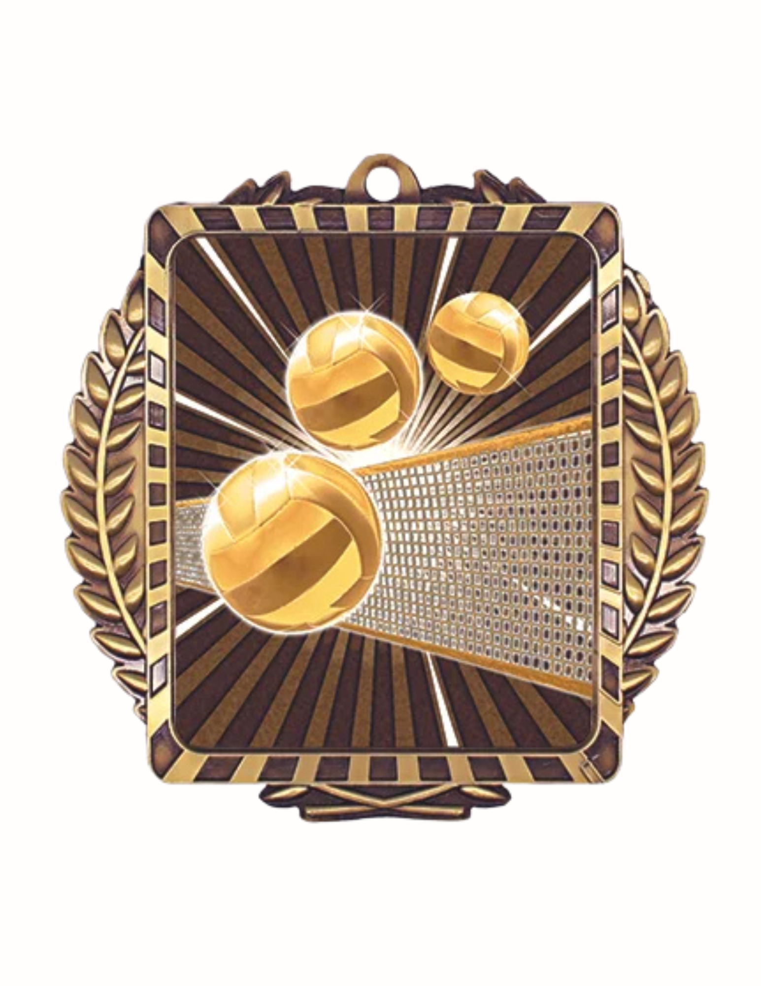 Lynx Volleyball Medal 3.5" x 3.5" (Includes Ribbon)