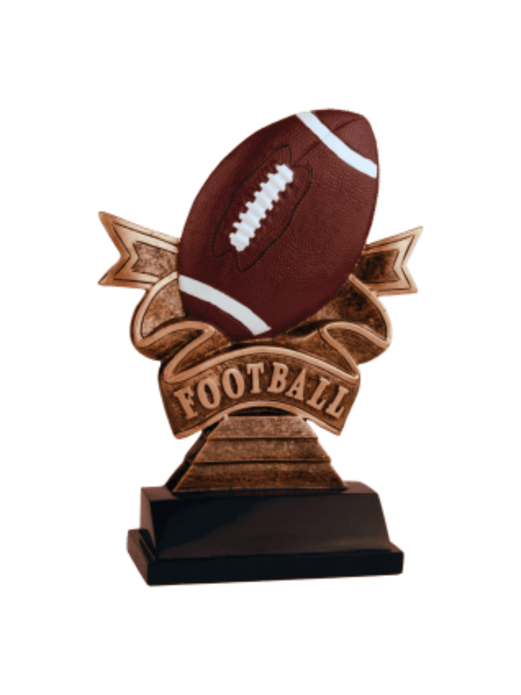 Football Ribbon Resin Award 7" (Includes Engraving)