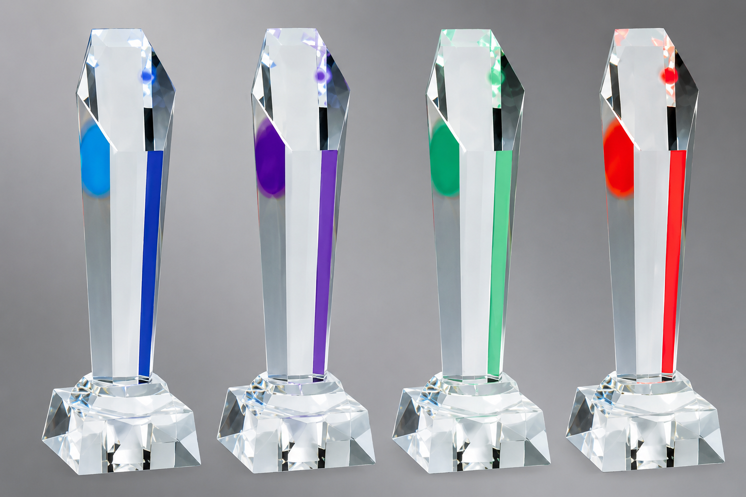 Light Up Crystal Award- 2 Sizes, Changes Between 4 Colors (Includes Engraving)