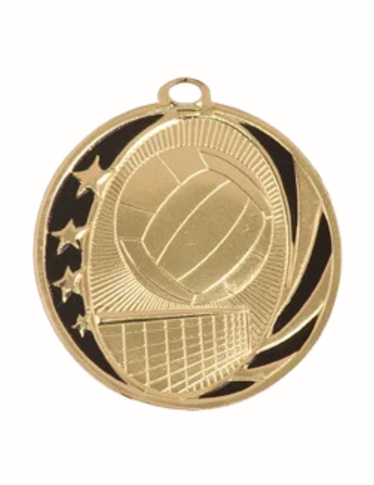 Volleyball Midnite Medal 2" (Includes Ribbon)