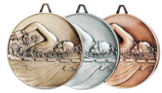 Heritage Female Swimming Medal 2.5" (Includes Ribbon)
