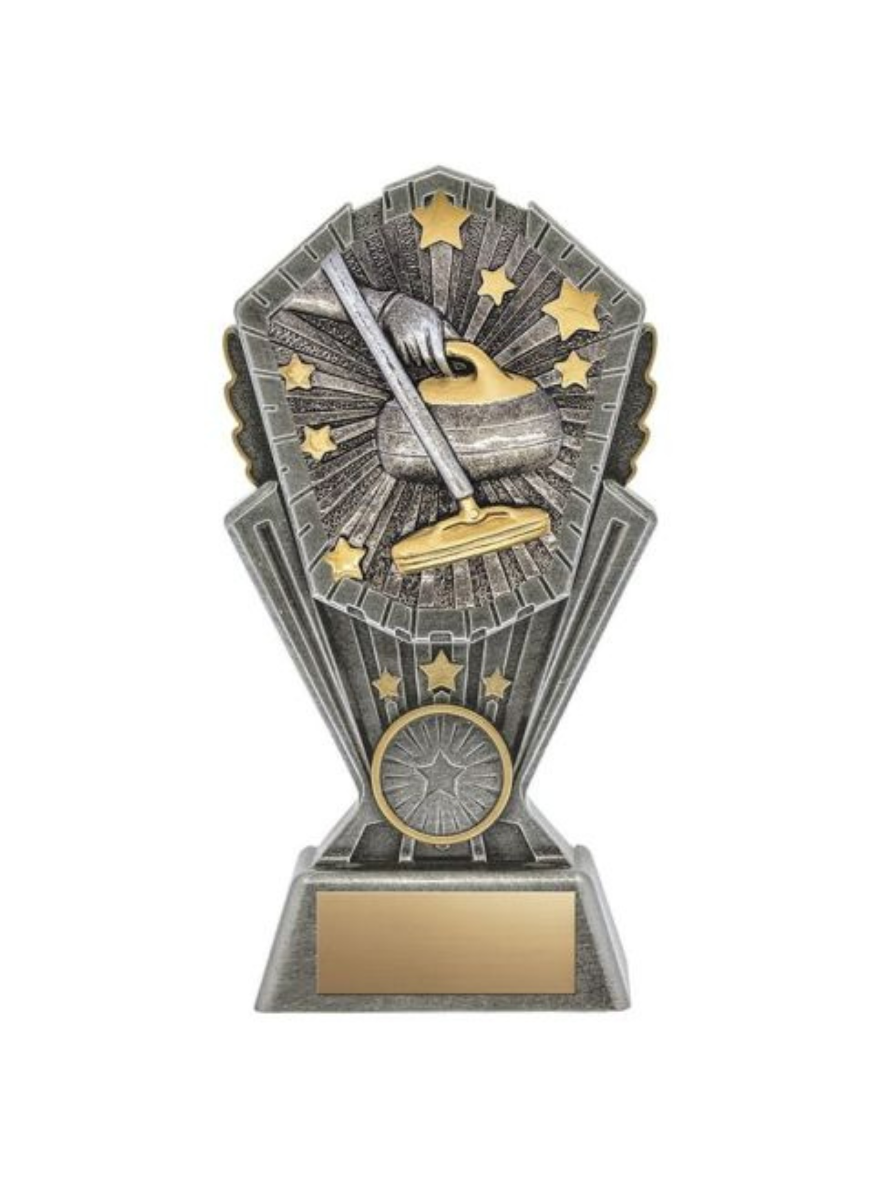 Curling Cosmos Resin Trophy- 4 Sizes (Includes Engraving)