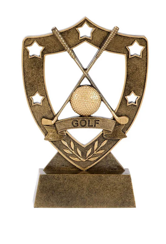 Golf Star Shield- 2 Sizes (Includes Engraving)
