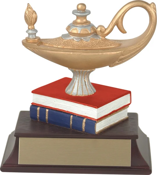 Lamp of Knowledge Resin 4.5" (Engraving Included)