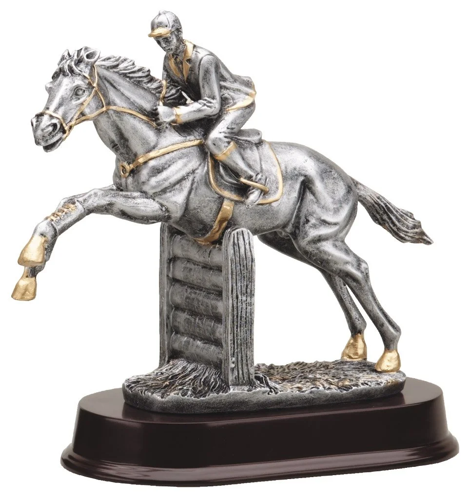 Jumping Horse 9.5" (Includes Engraving)