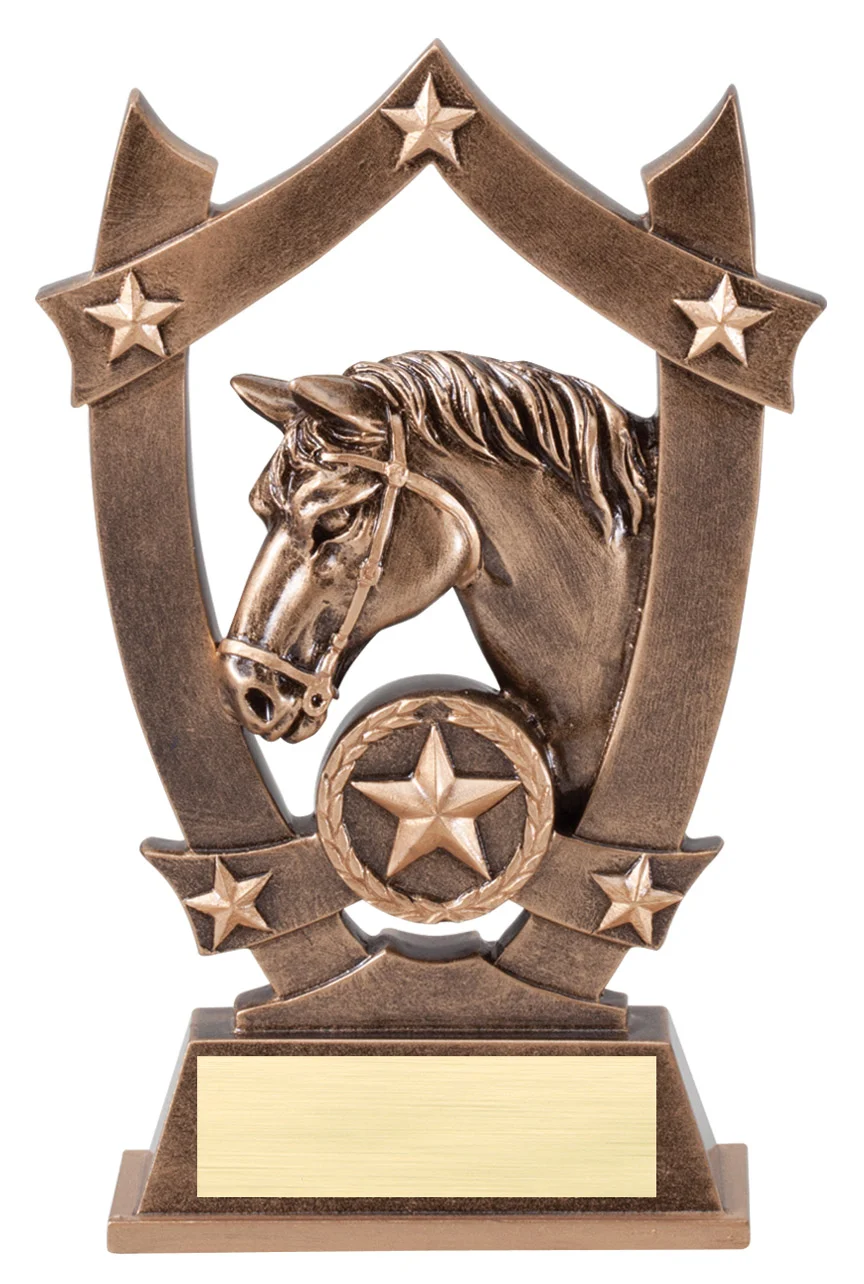 Horse Head Resin 6.25" (Includes Engraving)