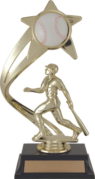Shooting Star Baseball Trophy 10" (Includes Engraving)