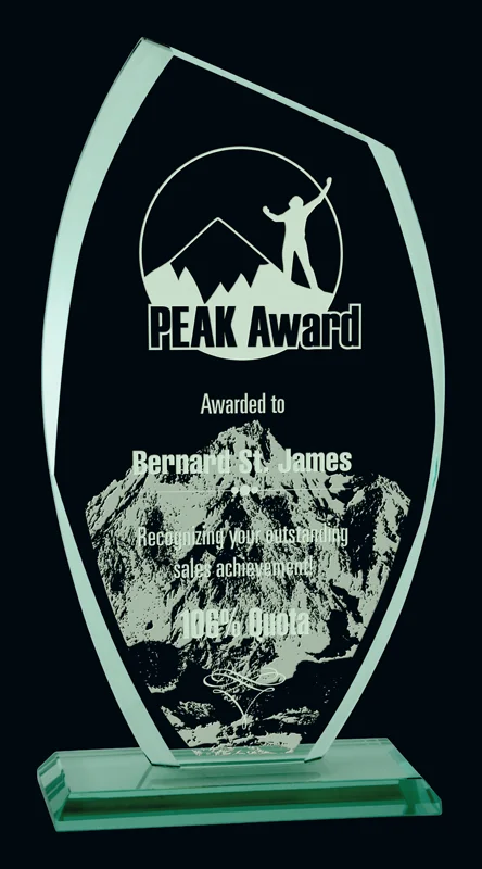 Manchester Glass Award- 3 Sizes (Includes Engraving)CAF649-G