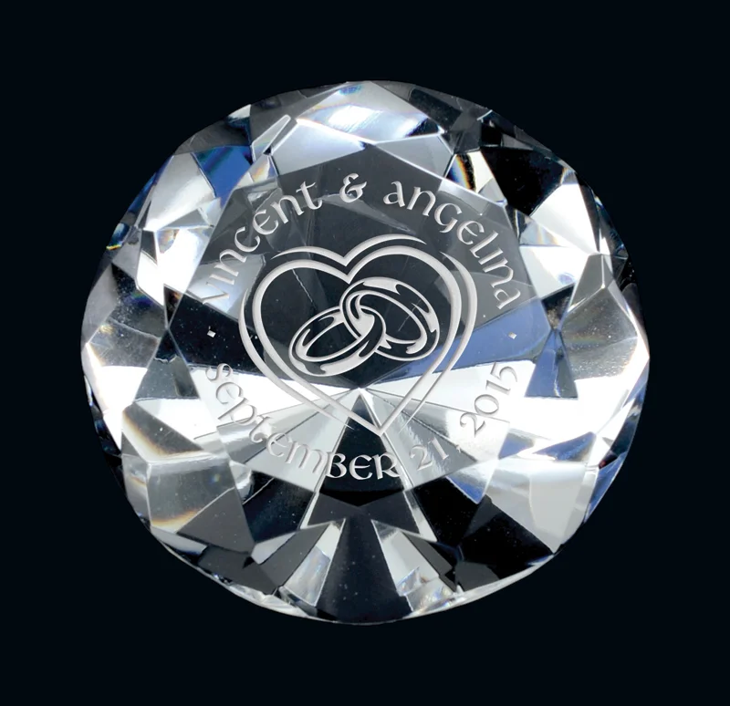 Diamond Paperweight- 2 Sizes (Engraving Included)