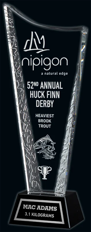Nipigon Crystal Award- 3 Sizes (Engraving Included)