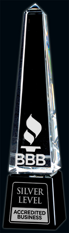 Accolade Crystal Award- 2 Sizes (Engraving Included)