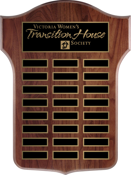Thomas Annual Shield Plaque 3 Sizes (Includes Header- 2 Custom Options)