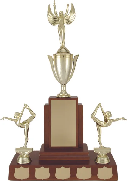 Fiorenza  Gymnastics Cup - Genuine Walnut Base 17" (Includes Header Engraving)