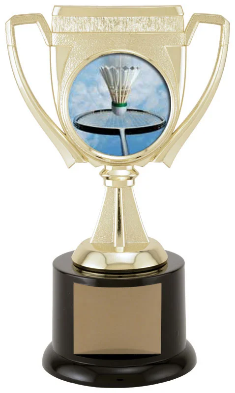 Challenge Cup Badminton Trophy 7.5" (Includes Engraving)
