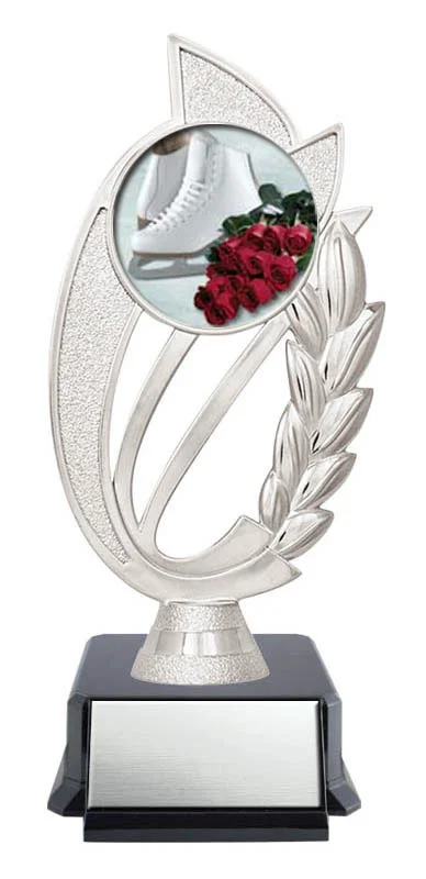 Economy Figure Skating Silver Trophy 7.5" (Includes Engraving)
