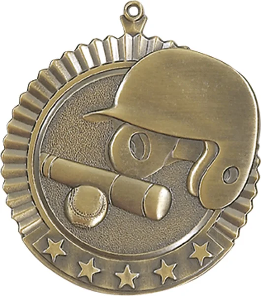 Baseball Star Medal 2.75" (Includes Ribbon)