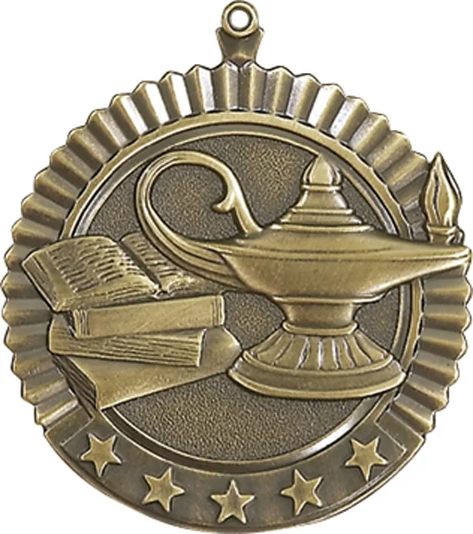 Knowledge Academic Star Medal 2.75" (Includes Ribbon)