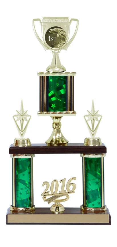 Jack Fish/Northern Pike Green Trophy 16.5" (Includes Engraving)