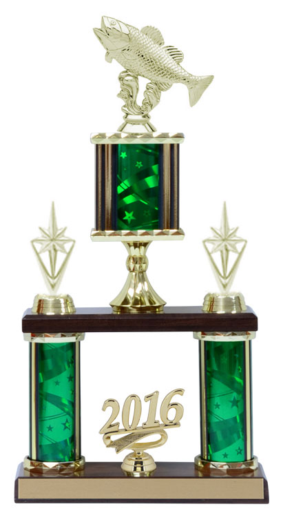 Fish Green Trophy 16.5" (Includes Engraving)