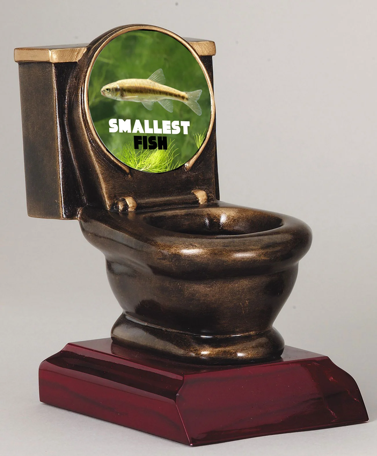 Smallest Fish Toilet Trophy 5” (Includes Engraving)