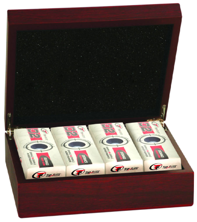 Rosewood Finish Golf Ball Case- Case Size 7.75" x 6" (Includes Engraving)