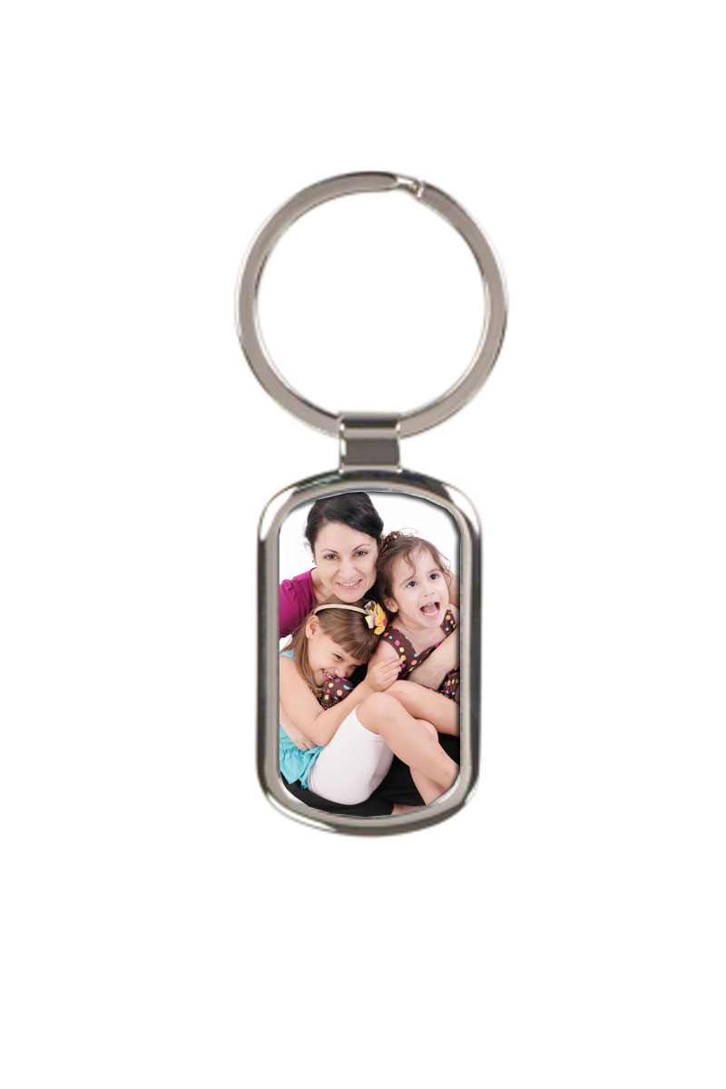 Rectangle Metal Key Chain (Includes Sublimation) — Trophy Gallery