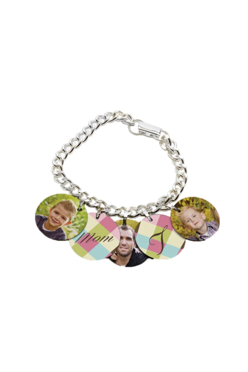 Charm Bracelet With 5 Charms 7.5" (Includes Personalization)