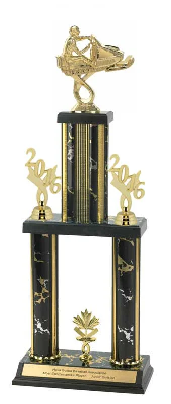 Snowmobile 21" Trophy Assembled (Includes Engraving)