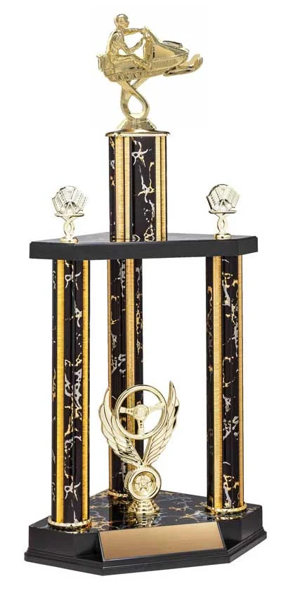 Snowmobile 25" Trophy Assembled (Includes Engraving)