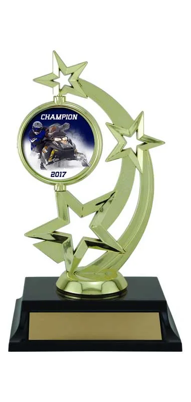 Snowmobile Spinner Trophy 7" (Includes Engraving)