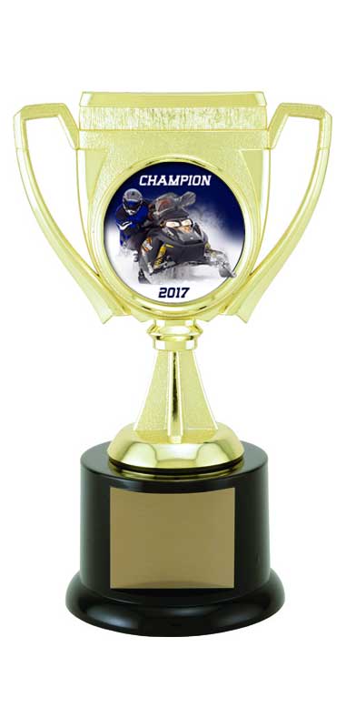 Snowmobile Challenge Cup Trophy 7.5" (Includes Engraving)