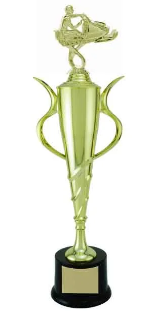 Snowmobile Spiral Plastic Cup- 4 Sizes (Includes Engraving)
