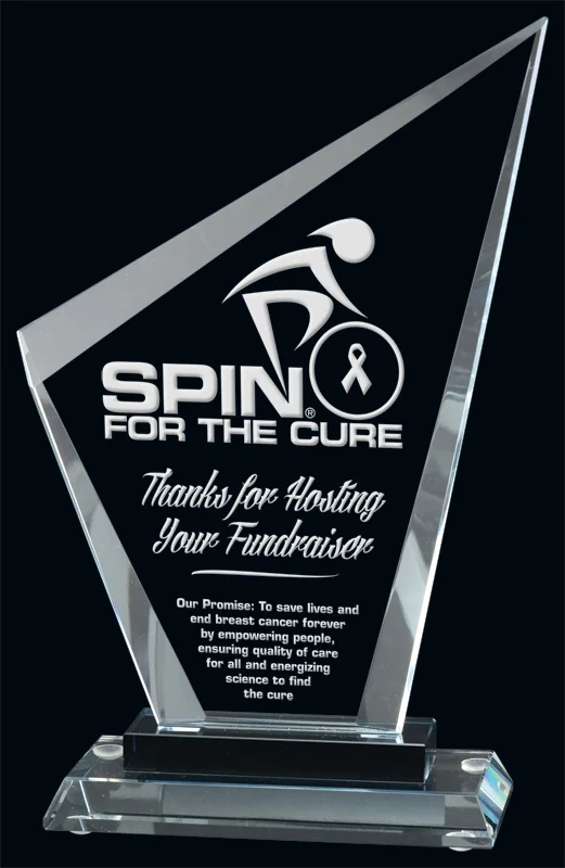 Velocity Glass Award- 3 Sizes (Includes Engraving)