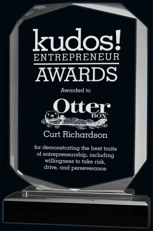 Rushmore Glass Award- 2 Sizes (Includes Engraving)