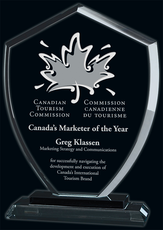 Conquest Glass Award- 3 Sizes (Includes Engraving)