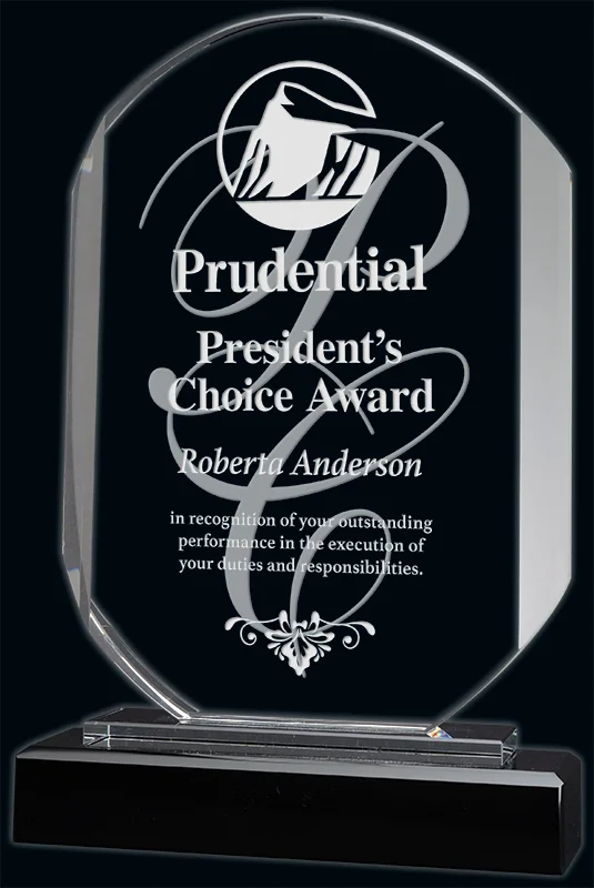 Sanford Glass Award- 2 Sizes (Includes Engraving)