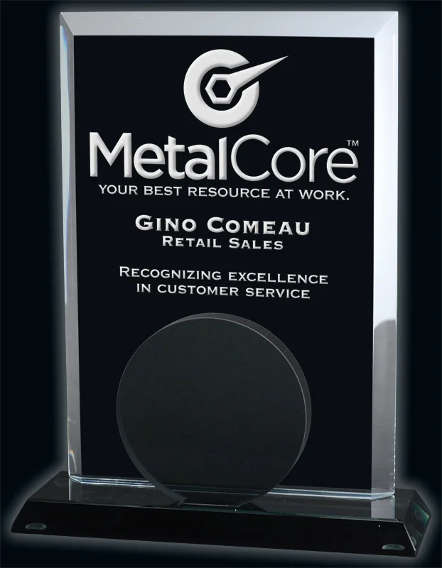 Melbourne Glass Award- 3 Sizes (Includes Engraving)