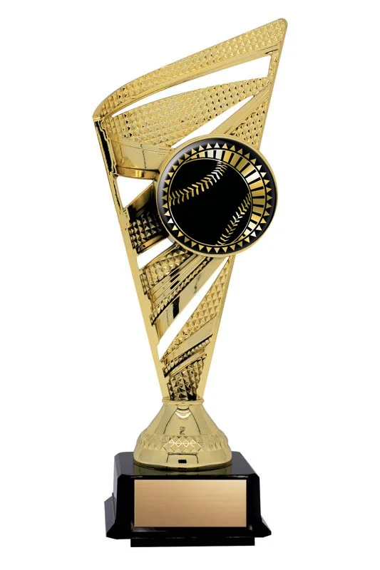 Solar Series Baseball Gold Trophy 9" (Includes Engraving)