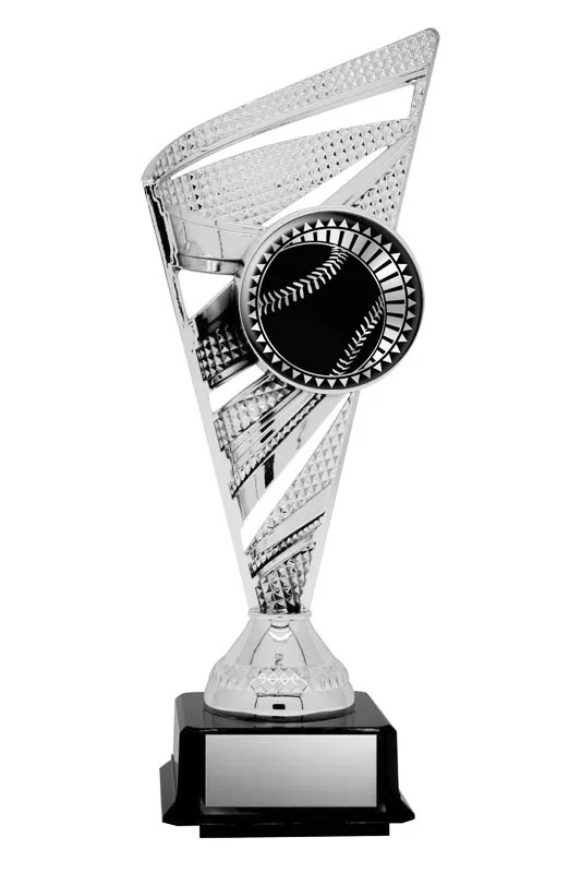 Solar Series Baseball Silver Trophy 9" (Includes Engraving)