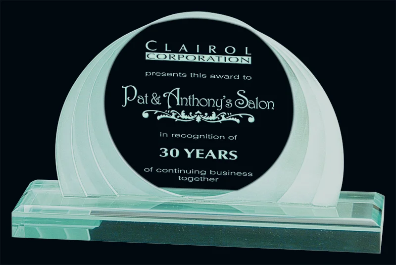 Jade Sunset Acrylic Award 3 Sizes (Engraving Included)