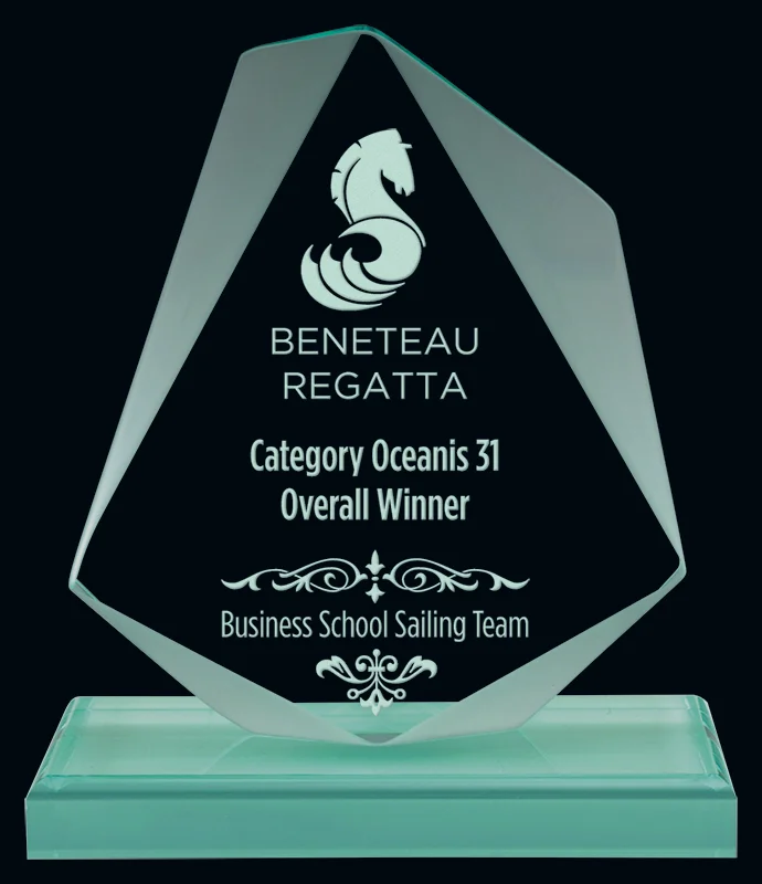 Jade Jewel Acrylic Award 3 Sizes (2 Custom Options)