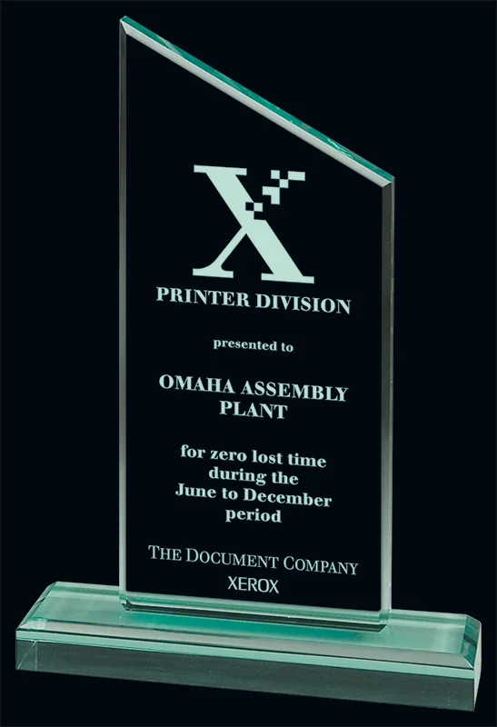 Jade Peak Acrylic Award 3 Sizes (2 Custom Options)