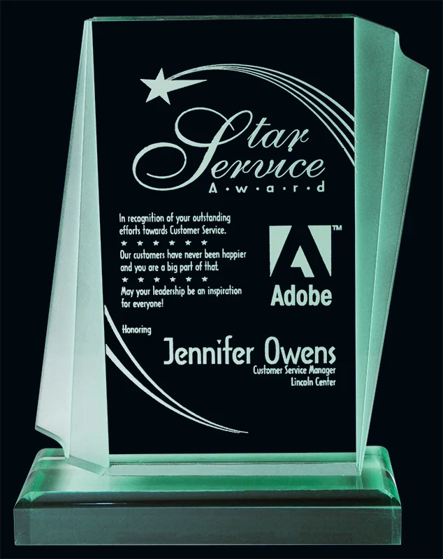 Jade Aztec Acrylic Award 2 Sizes (2 Custom Options)