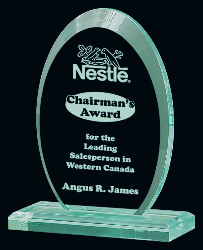 Jade Alpha Acrylic Award 3 Sizes (2 Custom Options)