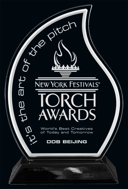 Snap in Flame Award 8" (2 Custom Options)